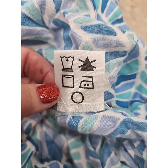 Escapada Halter Sleeveless Alice White Sapphire Kauai Dress Medium - Picture 7 of 9